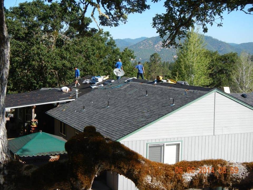 Home roofing project in Eagle Point, Oregon.